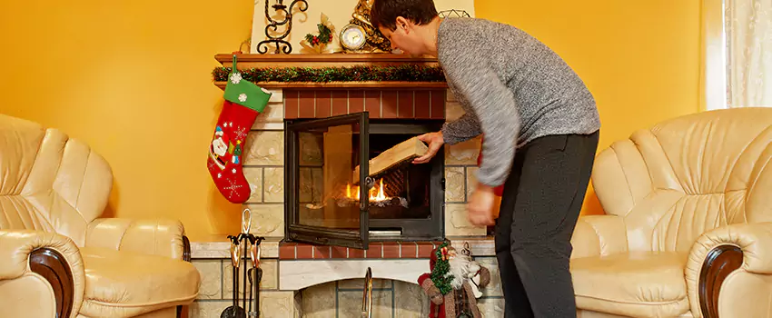Rusted Metal Fireplace Restoration in Gillette, Wyoming